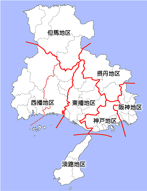 兵庫県地区図